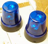 1862 - Audio: set 2x mini zwaailicht blauw